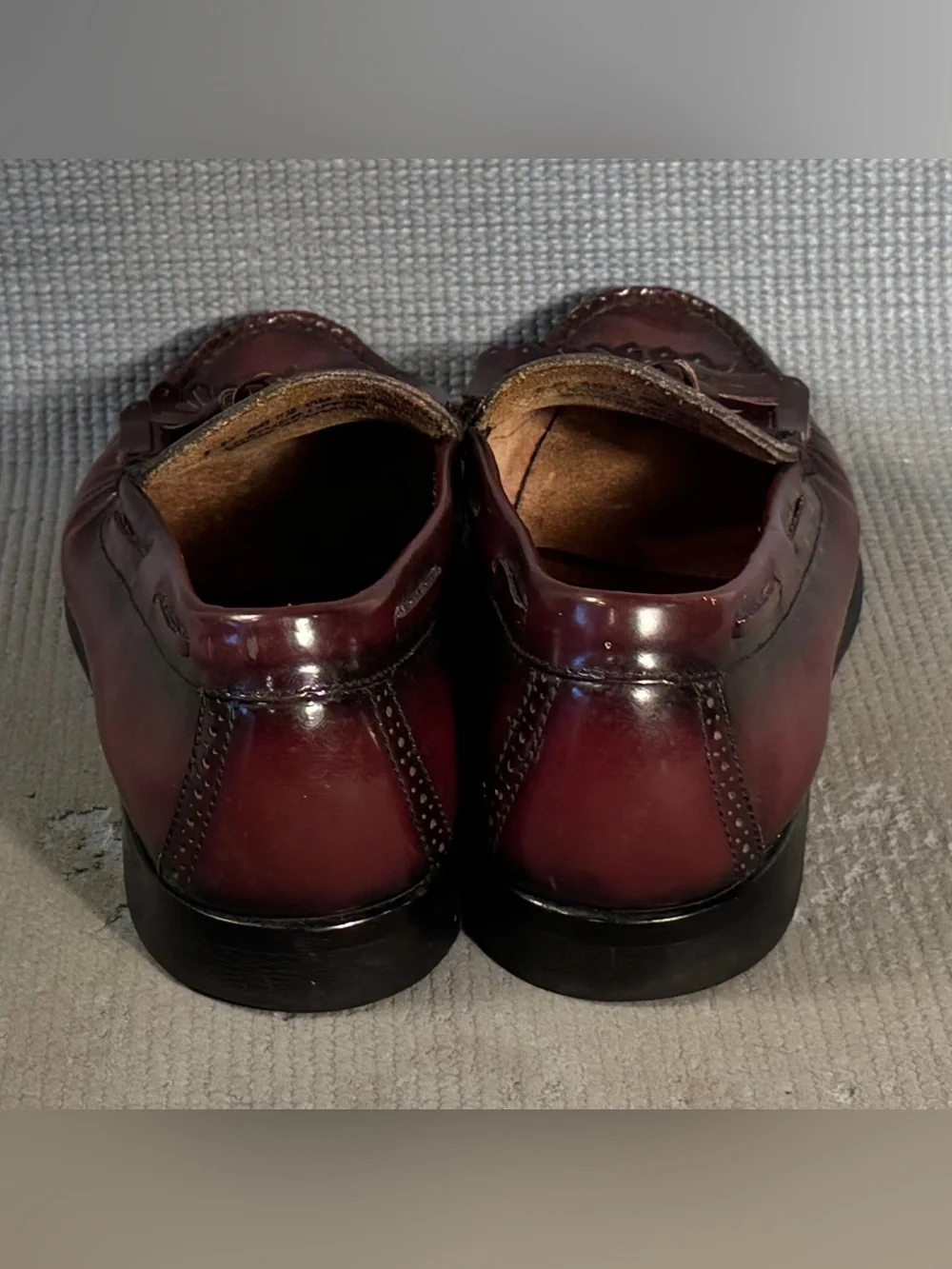 G.H. Bass & Co. Men's Layton Kiltie Tassel Loafer Shoes Burgundy Size 10